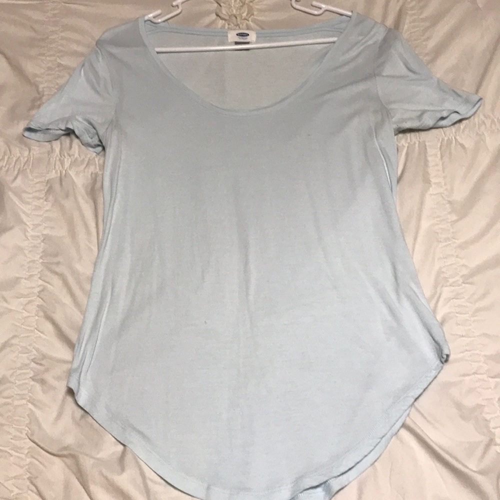 light blue t shirt